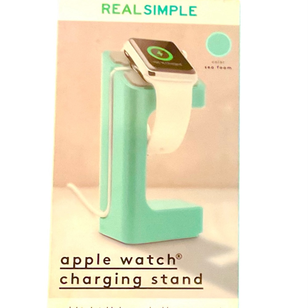 Real Simple Apple Watch Charging Stand in Seafoam